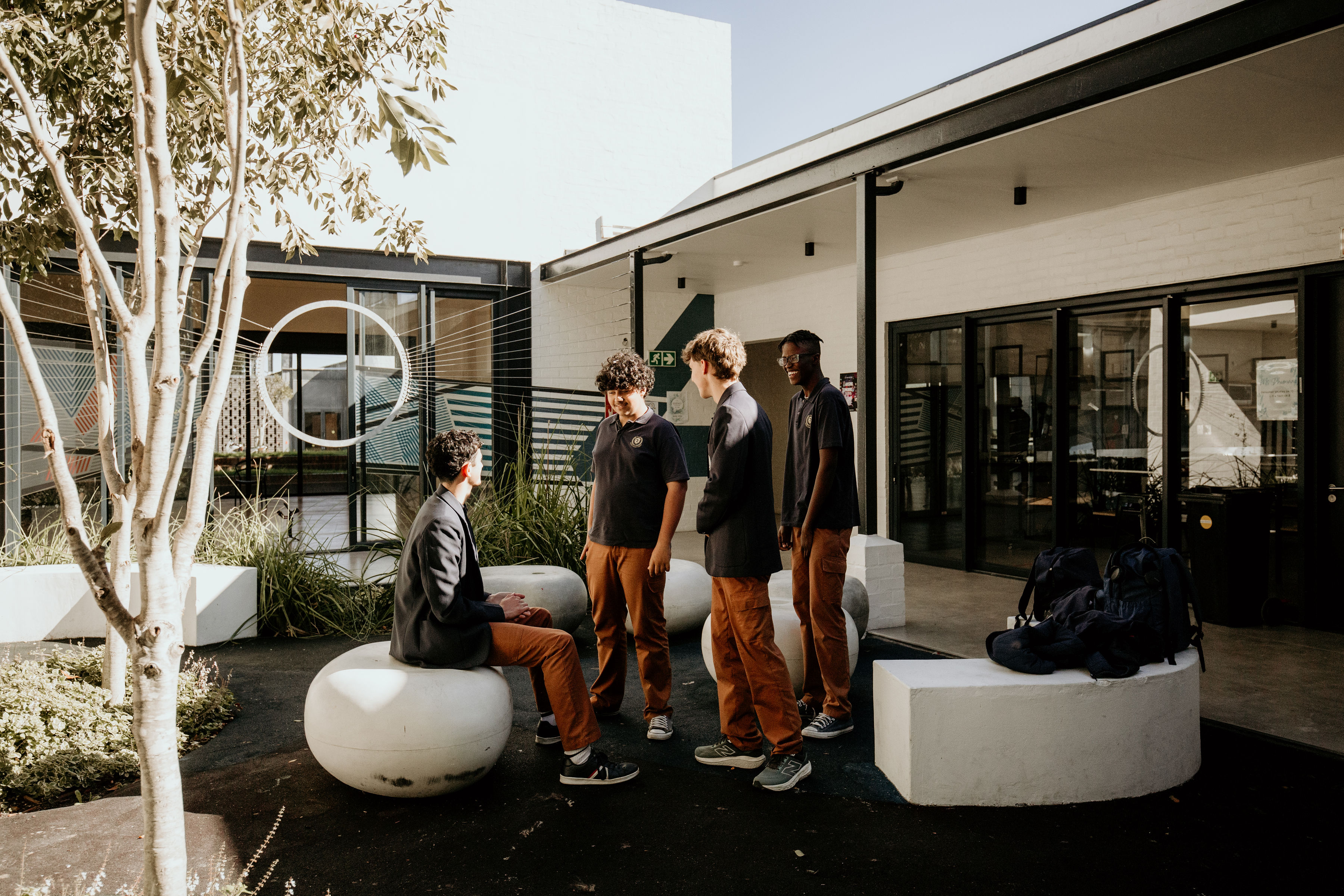 Picture of school boys at Rallim